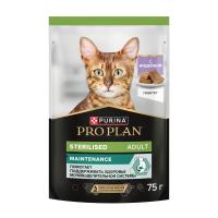 Влажный корм PRO PLAN для стерилизованных кошек Индейка паштет, 75г