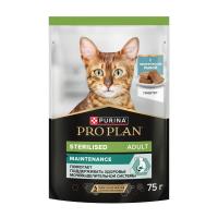 Влажный корм PRO PLAN для стерилизованных кошек Океаническая рыба, паштет 75г