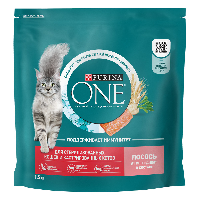 Сухой корм Purina One для стерилизованных кошек и котов, с высоким содержанием лосося, 1,5 кг