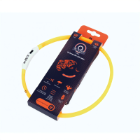 Светящийся ошейник FLASH LED, М, 1.5 x 65 см, оранжевый MPets