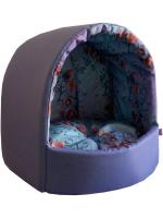 ЗООЭкспресс, Домик для животных эстрада "Дикие травы" 35х31х31 см сиреневый, 721111