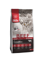 Сухой корм Blitz (Блиц) для взрослых кошек с Говядиной 0,4 кг