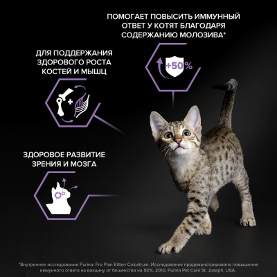 Purina PRO PLAN Original Kitten Сухой корм для котят, курица, 400 г