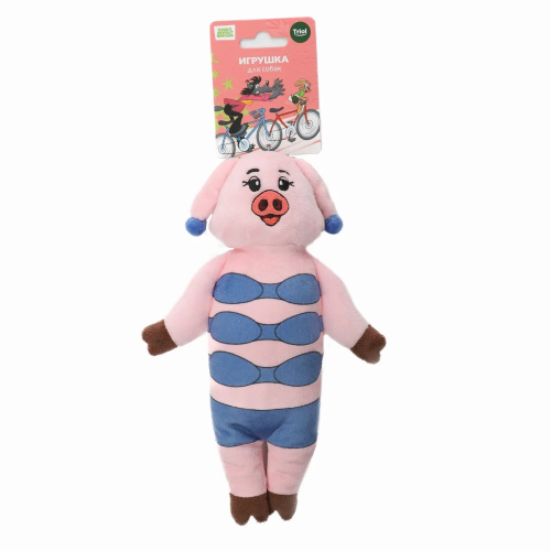 Игрушка мягкая для собак Triol СОЮЗМУЛЬТФИЛЬМ "Свинка в купальнике", 240мм
