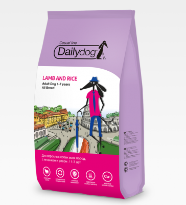 Dailydog Casual Line Adult Dog Lamb and Rice Сухой корм для взрослых собак 3 кг