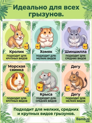 Игрушка Bambini Pets для грызунов "Рюкзак" из люфы. 