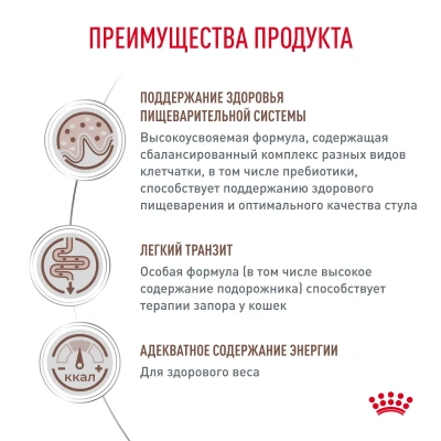 Royal Canin Gastrointestinal Fibre Response Сухой ветеринарный корм для кошек при запорах, 350 г
