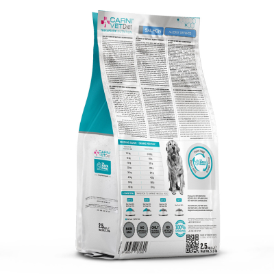 Сухой ветеринарный корм CARNI Vet Diet DOG ALLERGY DEFENSE для собак, лосось 2,5кг