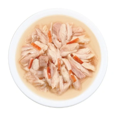 Влажный корм INABA CIAO для кошек Toromi Кур. филе, тунец Магуро с сурими бульон конс. 80г