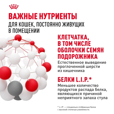 Royal Canin Indoor 27 Сухой корм для взрослых кошек (до 7 лет) живущих в помещении, 400 г