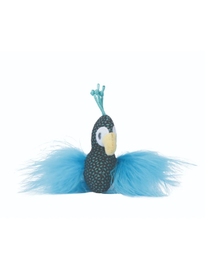 Игрушка для кошек Mpets  с кошачьей мятой PLUME Павлин 7х9х3см