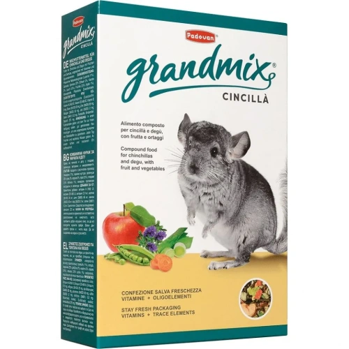 Корм Падован Grandmix Cincilla лоя шиншилл и дегу 850г
