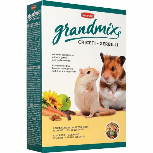 Корм Падован Grandmix Criceti-Gerbilli для хомяков и песчанок 400г