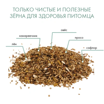 Корм для волнистых попугаев Pappagallini 1 кг. FIORY 