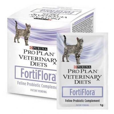 Purina Pro Plan Veterinary Diets Fortiflora Пищевая добавка для кошек с пребиотиком, 30 х 1 г