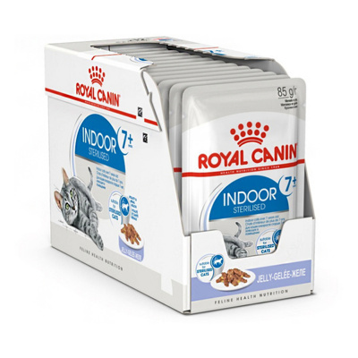 Влажный корм Royal Canin Indoor Sterilised 7+ для кошек в желе 85г