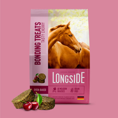 Лакомство для лошадей LONGSIDE, укрепляющее доверие. Спелая вишня