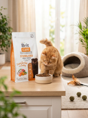 Сухой корм Брит Кеа, WEIGHT CONTROL для кошек с морской рыбой и индейкой , 400гр