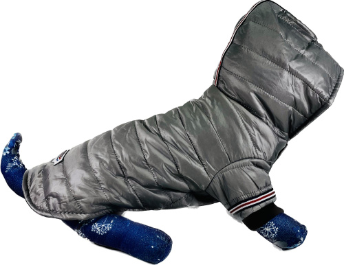 Спортивный водонепроницаемый теплый жилет для питомцев серый XL