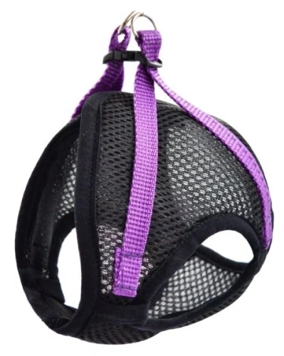 Шлейка - жилет 5744С FRESH LINE    черная с сиреневым L