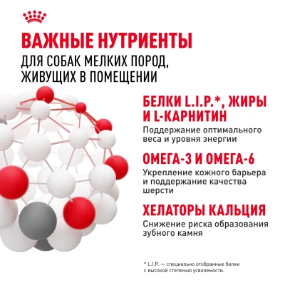 Сухой корм Royal Canin Indoor Life Adult для собак мелких живущих в помещении 3 кг