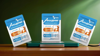 Влажный корм Академия д/кошек для растворения струвитных камней предотвращения их образования 26*85г