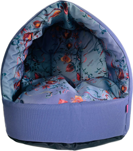 ЗООЭкспресс, Домик для животных эстрада "Дикие травы" 35х31х31 см сиреневый, 721111