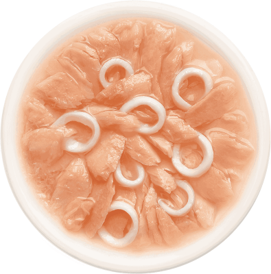 Деревенские лакомства Домашние обеды 70 г консервы для кошек лосось с кальмаром в нежном желе пауч