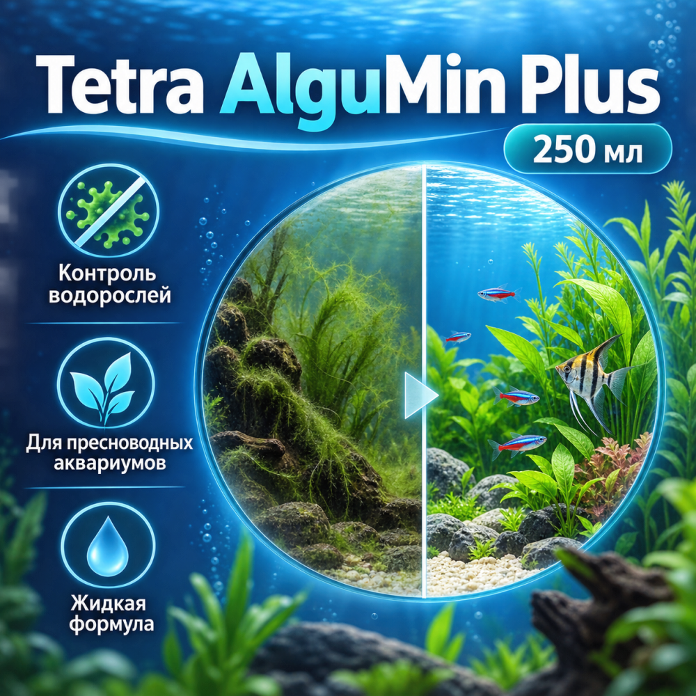 Tetra AlguMin Plus средство против водорослей 250 мл