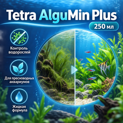 Tetra AlguMin Plus средство против водорослей 250 мл