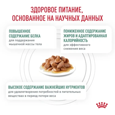 Влажный ветеринарный корм Royal Canine Satiety Weight Management для кошек, снижение веса  85г