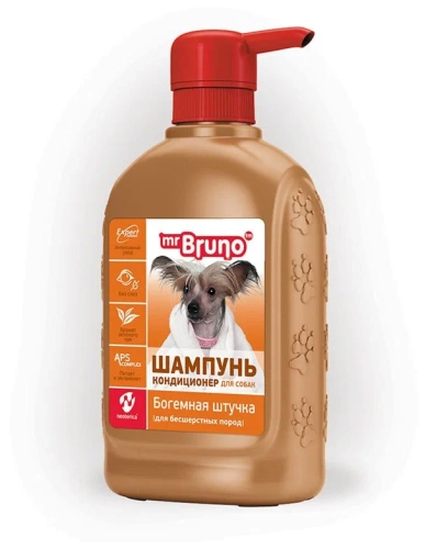 Шампунь для собак Мистер Бруно №7 "Богемная штучка" для бесшерстных пород 350мл
