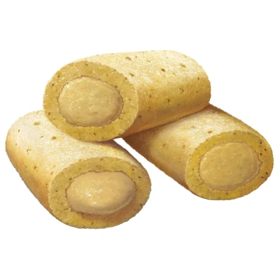 Деревенские лакомства 4 шт х10 г мини-колбаски для кошек с пюре из сыра