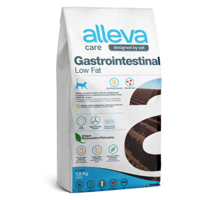 Корм Alleva Care Cat Gastrointestinal Low Fat сухой диет. со сниженным уровнем жира для кошек 1,5 кг