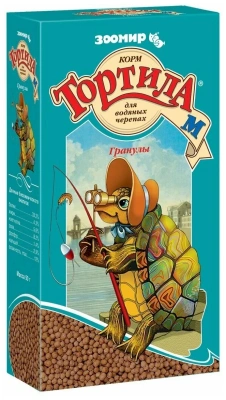 Корм Зоомир Тортила-М Корм для водяных черепах, гранулы 90г