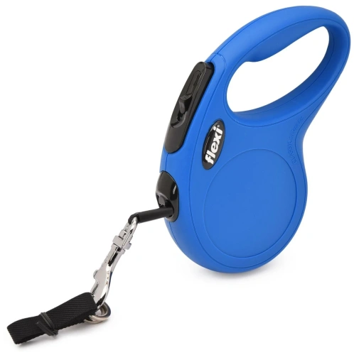 Flexi 42202F Рулетка New Classic M 5м до 25кг (ремень) синяя