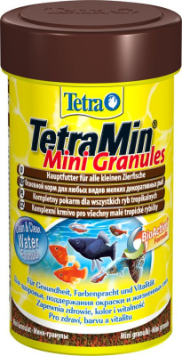 Тетра 199057 TetraMin Mini Granules Корм для всех видов мелких рыб, гранулы 100мл