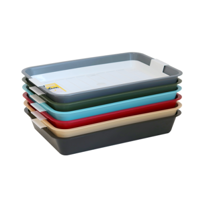 Туалет для кошек Моськи-Авоськи с сеткой, бежевый 40*26*6,5 см