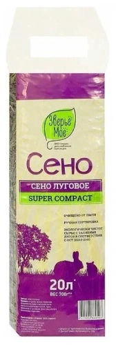 Сено луговое Зверьё моё, 20л*600 г