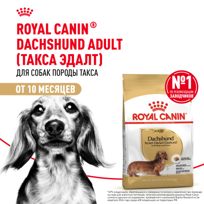 Сухой корм Royal Canin для взрослых собак породы Такса 1,5 кг