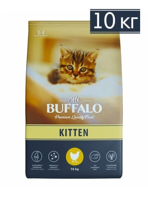 Сухой корм Mr.Buffalo для котят Курица 10кг