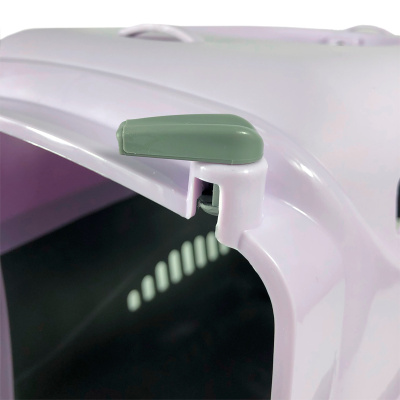 ЗООЭкспресс, Переноска для животных "Турне" (S, 42х29х26 см, пластик. дверца, коврик,ремень),17122