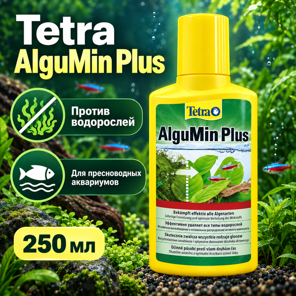 Tetra AlguMin Plus средство против водорослей 250 мл