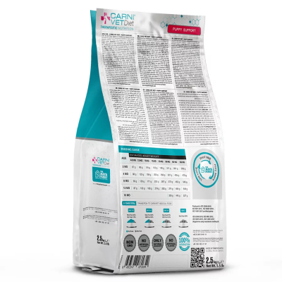 Сухой ветеринарный корм CARNI Vet Diet PUPPY SUPPORT для щенков с нарушением развития 2,5кг