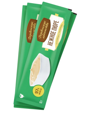 Деревенские лакомства 72510056 для кошек Нежное пюре из курицы 4шт*10г