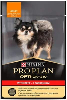 Purina PRO PLAN Adult Консервированный корм для взрослых собак, говядина, 85 г
