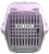 Переноска для животных "Турне" S с прозрачной пластиковой дверцей 42*29*29,5 см фиолетовая