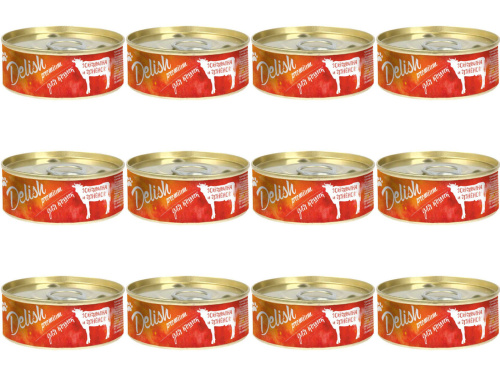 Влажный корм Delish premium  для кошек говядина и ягнёнок 100 гр