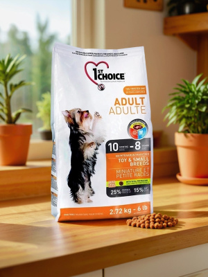 Сухой корм  1st CHOICE  для собак миниатюрных и мелких пород, курица,  2,72кг