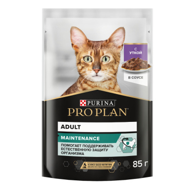 Purina Pro Plan Adult Консервированный корм для взрослых кошек, утка в соусе, 85